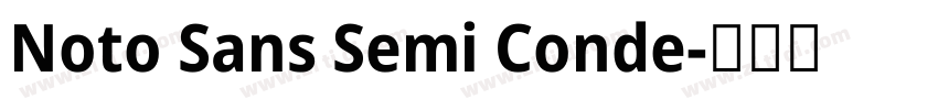 Noto Sans Semi Conde字体转换